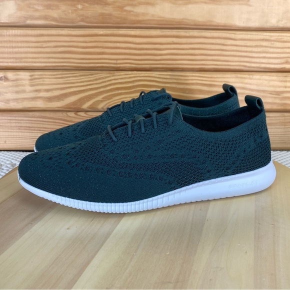 Cole Haan Zerogrand W28588 Stitchlite Sneakers 11 US Green Mesh Wingtip Oxfords - Picture 1 of 10